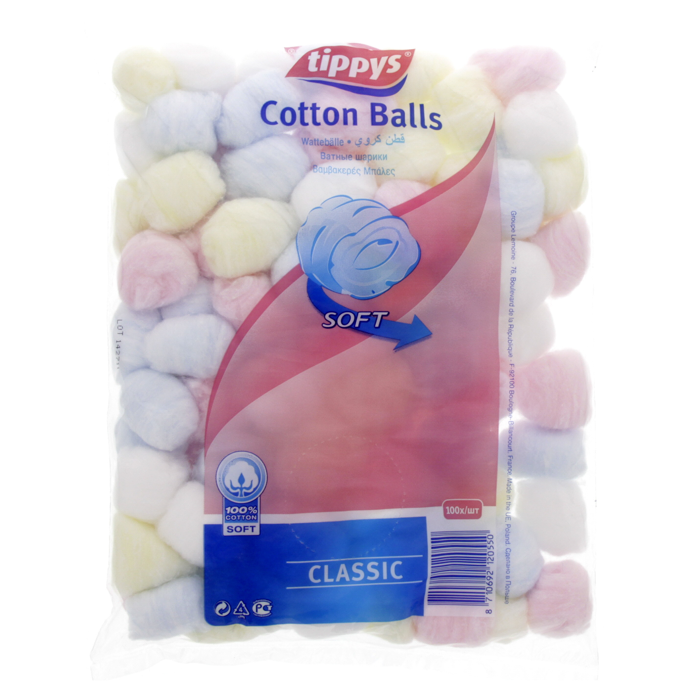Tippys Cotton Balls Soft Classic 100's